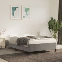 Giroletto senza Materasso Grigio Chiaro 120x190 cm Velluto 3269651