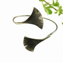 Bransoletka srebrna - Ginko I szara