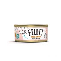 Mr. Bandit Fillet 80g – Saftige Fleischstücke für Katzen Thunfisch mit Kürbis