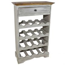 Casier à bouteilles Bois massif de récupération 55 x 23 x 85 cm