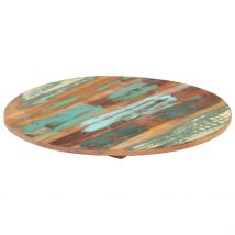 Dessus de table rond 50 cm 15-16 mm Bois de récupération