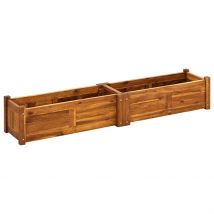 Lit surélevé de jardin Bois d&apos;acacia 150x30x25 cm