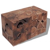 Tabourets/Table basse teck massif