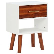 Table de chevet Bois d&apos;acacia massif 40x30x57 cm