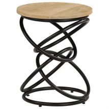 Table d&apos;appoint Bois de manguier solide 40x50 cm