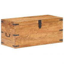 Coffre 90x40x40 cm Bois d&apos;acacia solide