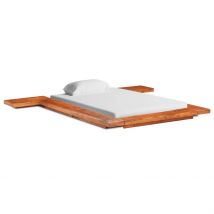Cadre de lit Futon japonais sans matelas Bois massif 100x200 cm