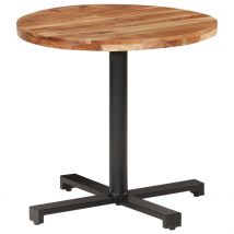Table de bistro Ronde Ø80x75 cm Bois d&apos;acacia massif