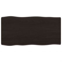 Dessus de table bois chêne massif traité bordure assortie