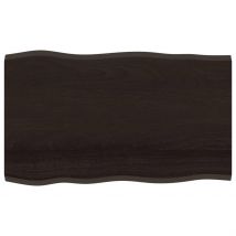 Dessus de table bois chêne massif traité bordure assortie