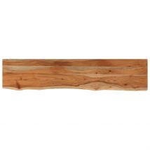Étagère murale rectangulaire massif acacia bordure assortie