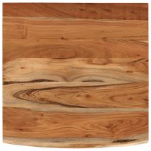 Étagère murale 40x40x3,8cm carré massif acacia bordure assortie