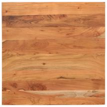 Dessus de table 80x80x3,8 cm carré bois massif d&apos;acacia