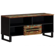 Meuble TV 100x34x46 cm bois d&apos;acacia solide