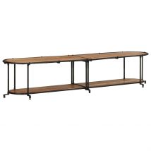 Meuble TV 200x42x40 cm bois d&apos;acacia massif