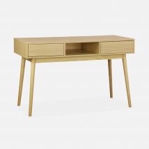 Wood-effect console table, Natural