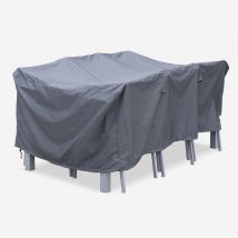 Funda protectora 175x124cm poliéster gris oscuro para mesas de jardín Chicago, Bergamo | sweeek