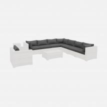 Fundas de cojín para conjunto de jardín Venezia, Gris jaspeado