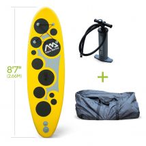 Vibrant 8'7" hinchable stand up paddle pack con bomba de alta presión y bolsa de almacenamiento incluida, SUP | sweeek
