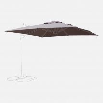 Replacement canopy for 3x4m parasol, Beige-brown