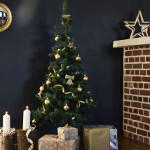 6ft artificial Christmas tree with stand, Green