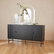 Sideboard cabinet with two doors and one shelf, Black