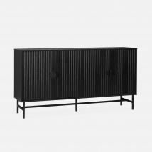 Sideboard cabinet with two doors and one shelf, Black