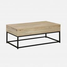 Liftable coffee table, Natural Beige