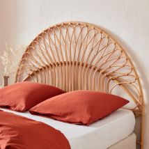 Natural rattan headboard, double or queen beds,