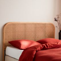 Natural rattan and cane headboard, double or queen beds,