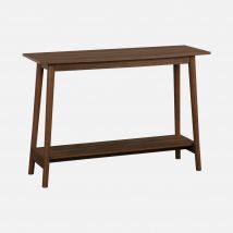 Walnut wood-effect console table, Walnut wood-effect