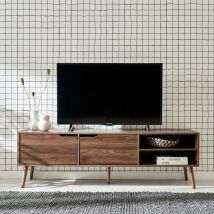 Walnut wood-effect TV stand, Walnut wood-effect