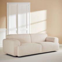 3-seater sofa in boucle fabric, Off-White Boucle