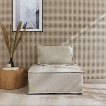 Sillón para sofá modular en tela tapizada, Beige