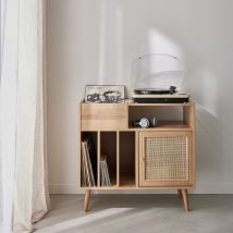 mueble 1 puerta vinilo caña y madera l sweeek