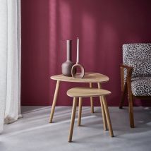 Scandinavian nesting tables in MDF, Natural