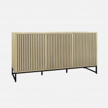 160cm contemporary sideboard with wood effect, Natural