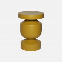 Metal side table, Mustard Yellow