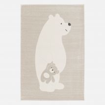 Children's rug beige / cream, teddy bear rug,