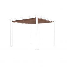 Replacement 3x3m pergola canopy roof, Beige-brown