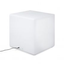 Hanging LED cube - wireless rechargeable, remote control, 16 colours,