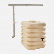Raccoglitore acqua piovana in polietilene, 1000L, Beige