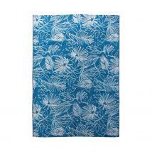 Outdoor rug - 200x290cm - Exotic - Blue and white, rectangular, indoor/outdoor use