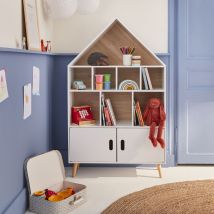 Estantería biblioteca casa para niños en pino - Tobias | sweeek