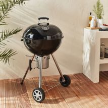 Premium charcoal kettle barbecue, Black
