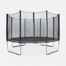 13ft trampoline with safety net, Grey