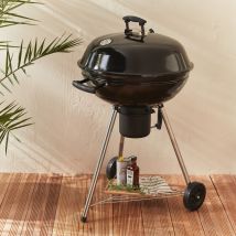 Georges Ø56.5cm charcoal barbecue with lid, in black