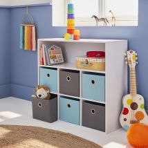Mueble con almacenaje para niño, blanco - Camilo | sweeek