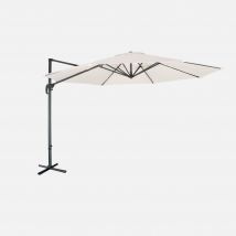 3.5m round cantilever parasol, Off-White