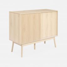 Decorative Wood Buffet Storage, 115cm, Natural